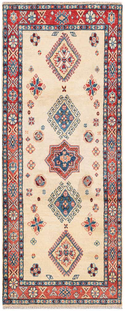 70cm x 180cm Hand Knotted Kazak Runner Rug
