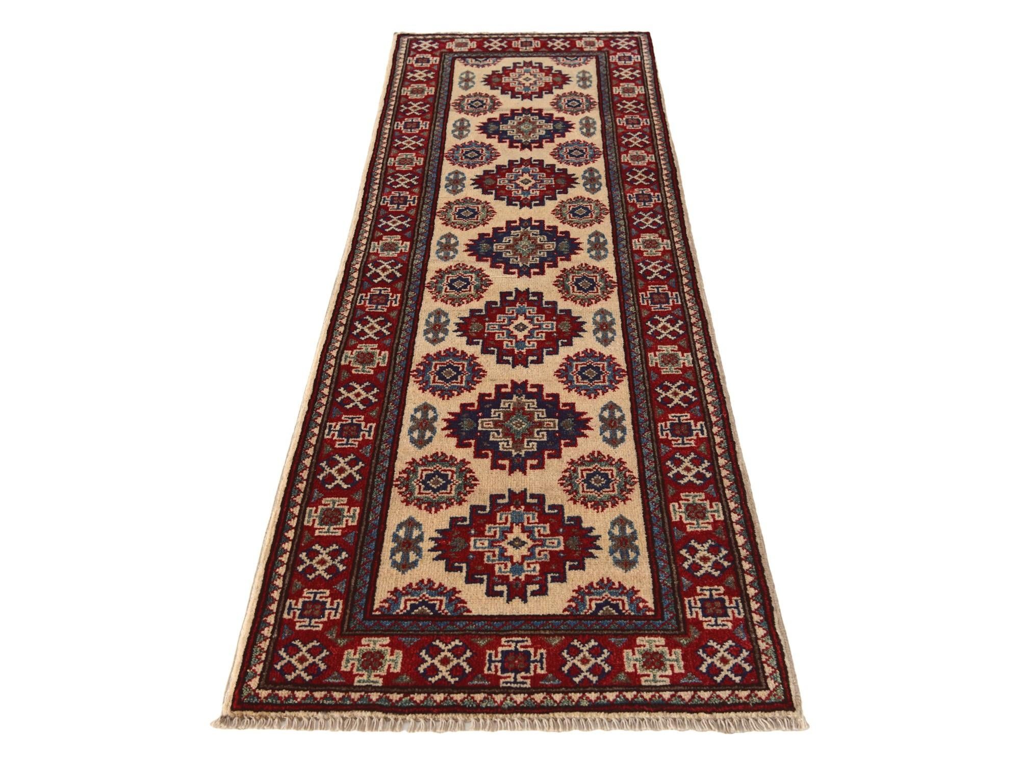 2' x 6' Hand Knotted Kazak Runner Rug