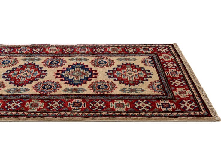 Detail image of 2' x 6' Hand Knotted Kazak Runner Rug
