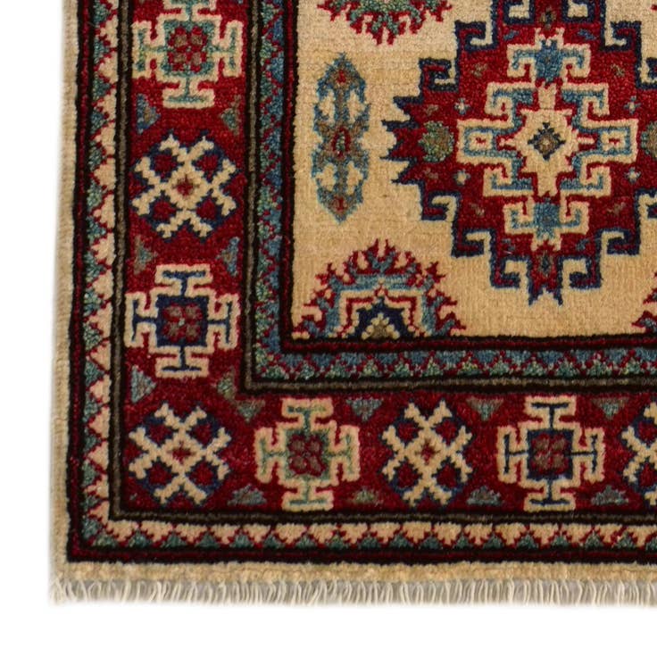 Detail image of 2' x 6' Hand Knotted Kazak Runner Rug