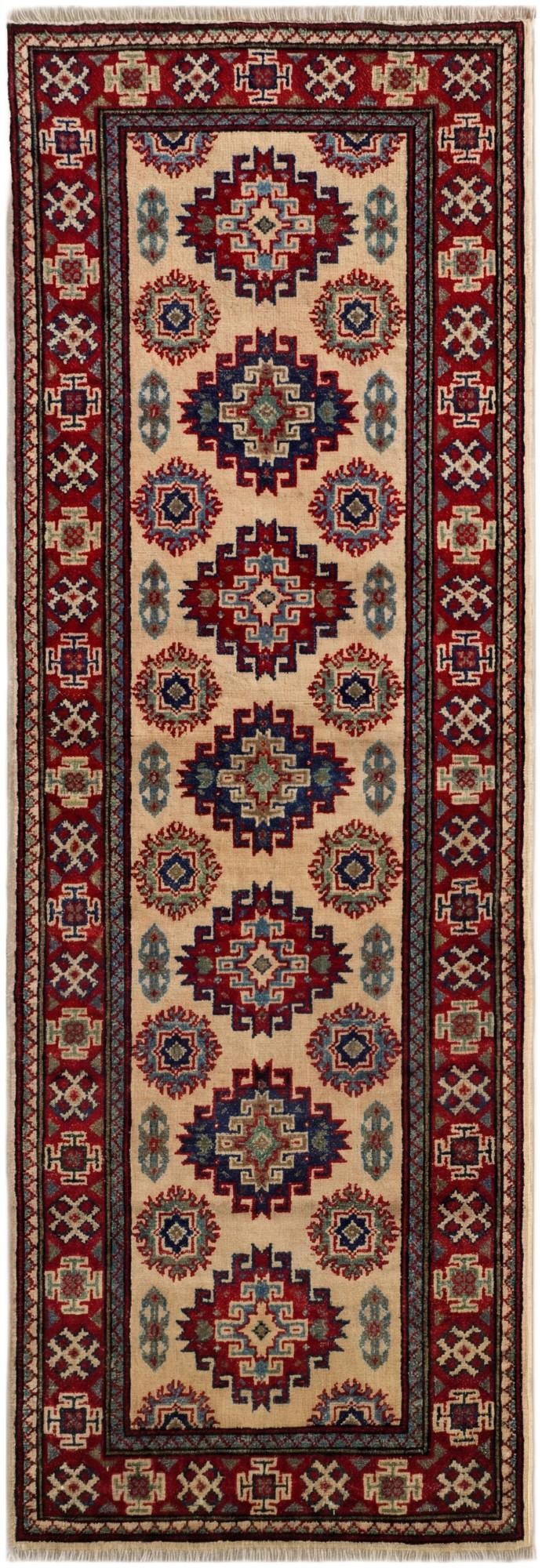 2' x 6' Hand Knotted Kazak Runner Rug