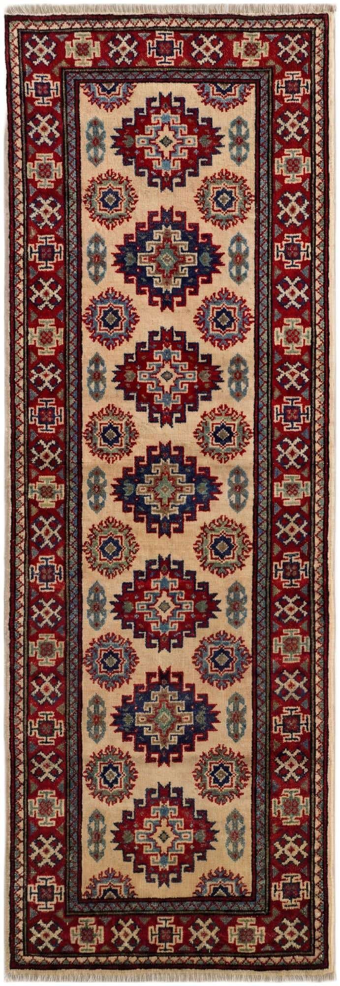 2' x 6' Hand Knotted Kazak Runner Rug