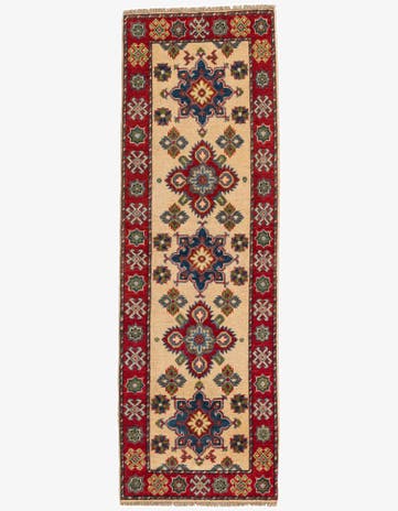 2' x 6' 3 Hand Knotted Kazak Runner Rug