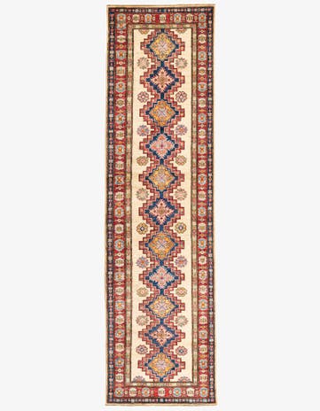 2' 8 x 9' 6 Hand Knotted Kazak Runner Rug