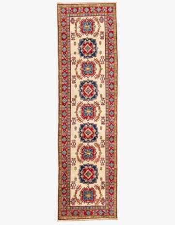 2' 9 x 9' 8 Hand Knotted Kazak Runner Rug