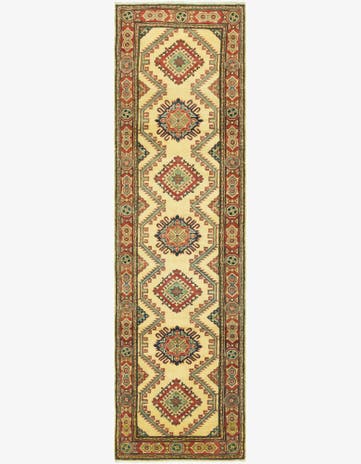 2' 9 x 9' 9 Hand Knotted Kazak Runner Rug