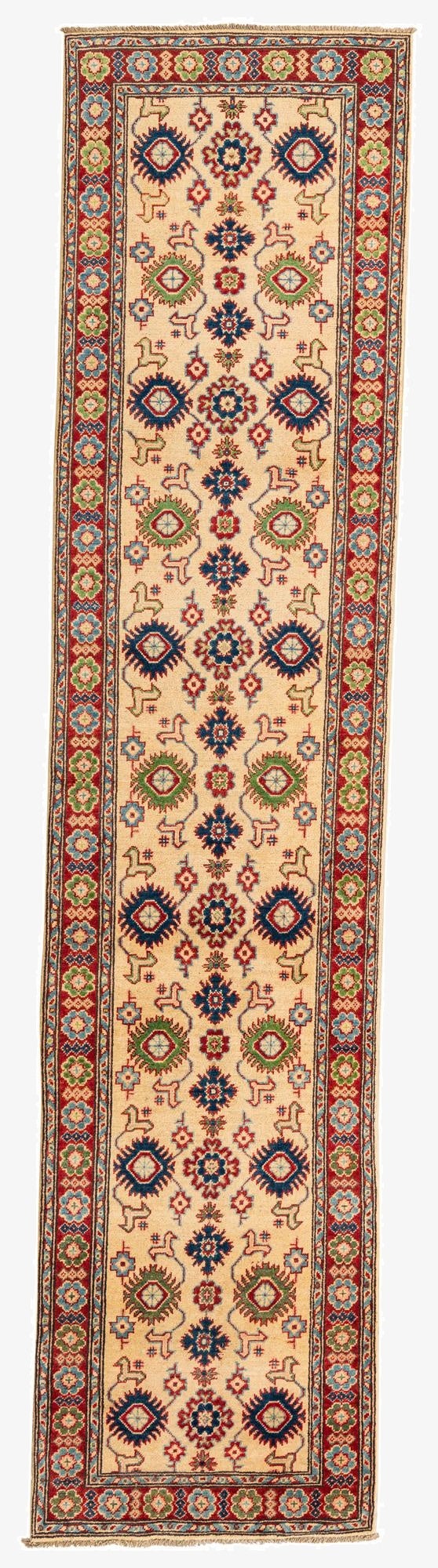 2' 9 x 11' 10  Hand Knotted Kazak Runner Rug