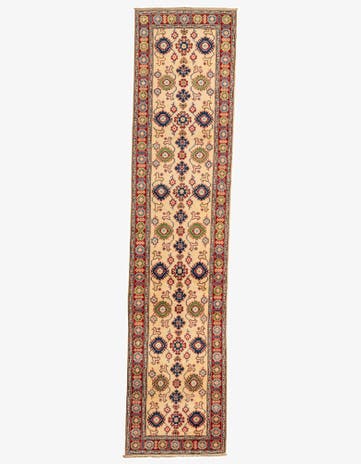 2' 9 x 11' 10 Hand Knotted Kazak Runner Rug