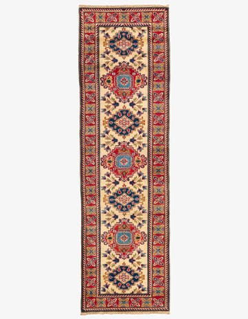 2' 9 x 9' 5 Hand Knotted Kazak Runner Rug