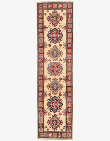 2' 8 x 9' 9 Hand Knotted Kazak Runner Rug