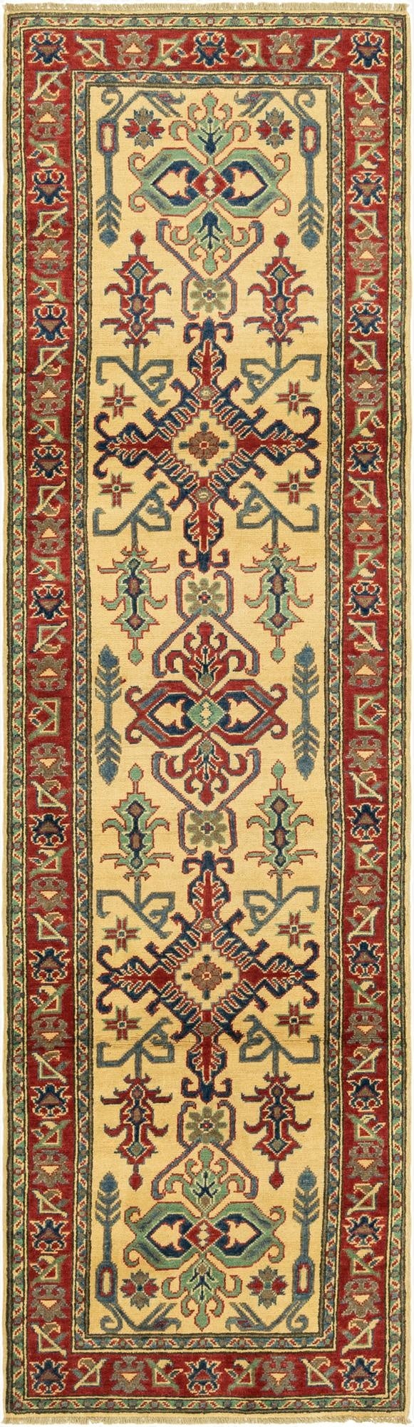 2' 8 x 9' 10  Hand Knotted Kazak Runner Rug
