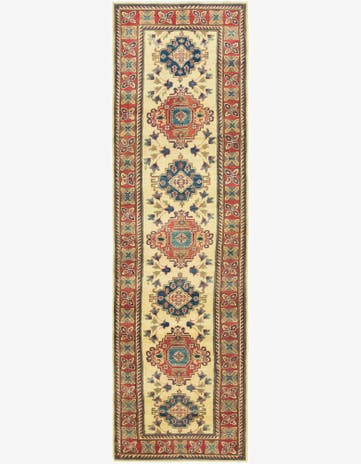 2' 9 x 10' Hand Knotted Kazak Runner Rug