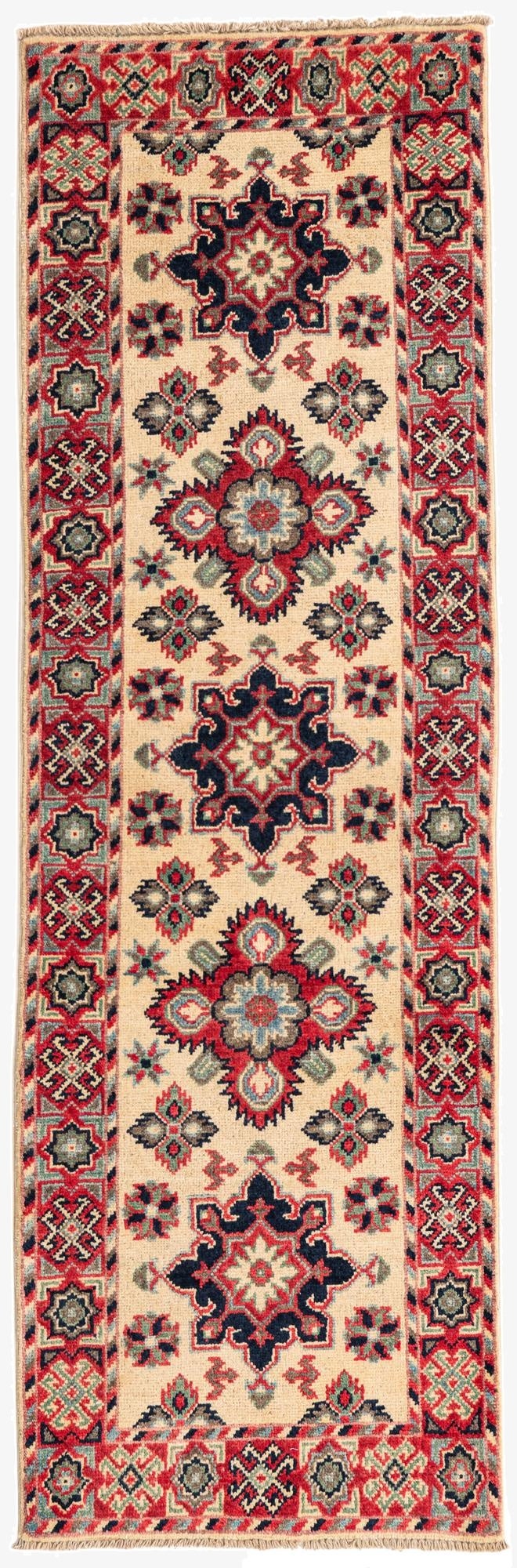 2' x 6' 3  Hand Knotted Kazak Runner Rug