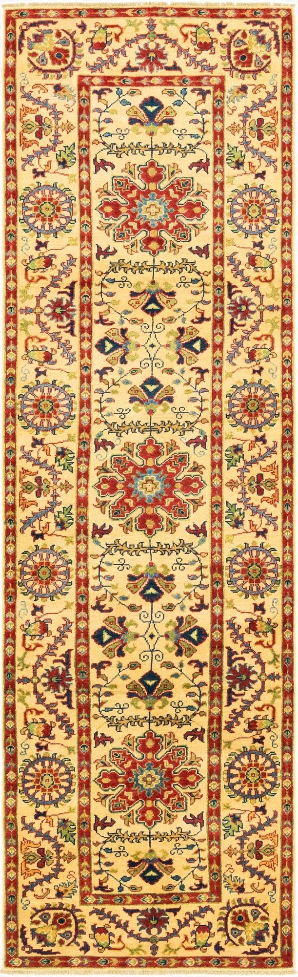 2' 8 x 9' 10  Hand Knotted Kazak Runner Rug