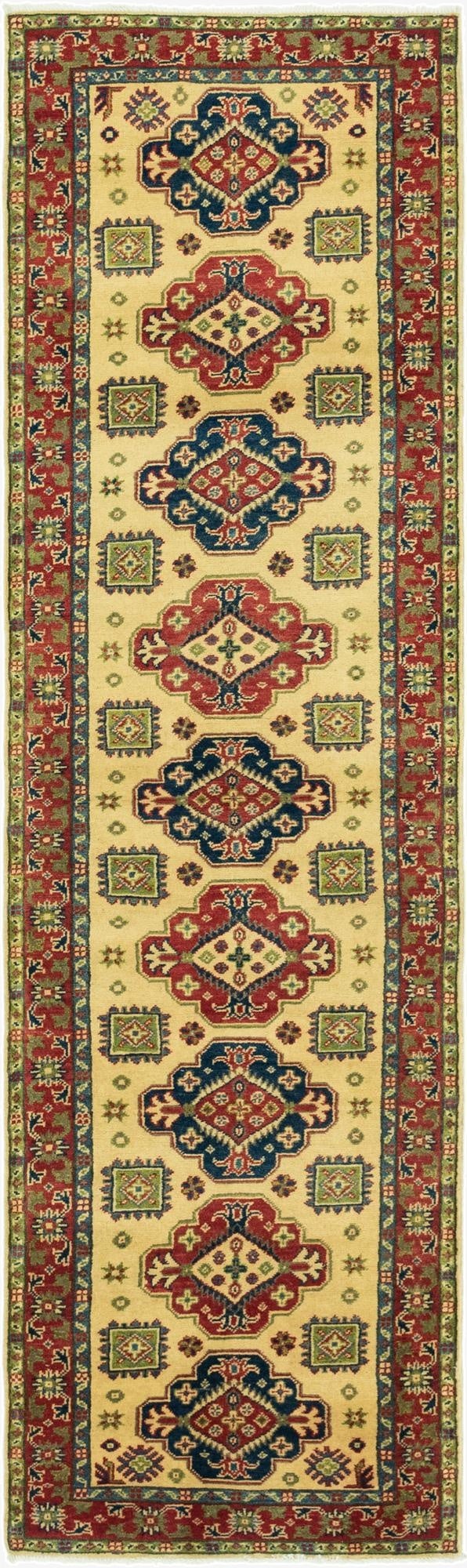 2' 9 x 9' 10  Hand Knotted Kazak Runner Rug