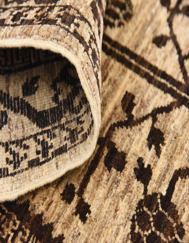 Detail image of 3' x 9' 7  Hand Knotted Khotan Ziegler Oriental Runner Rug