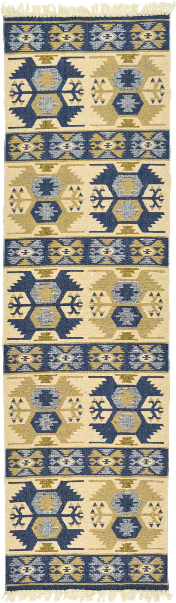 2' 8 x 9' 4 Kilim Dhurrie Runner Rug