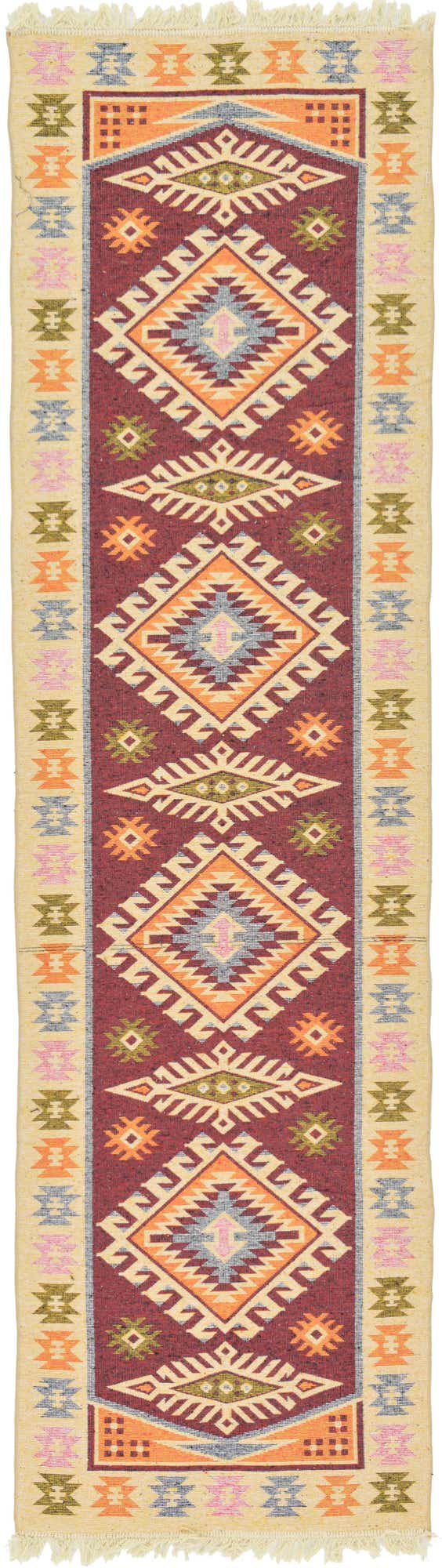 2' 8 x 9' 8 Kilim Dhurrie Runner Rug