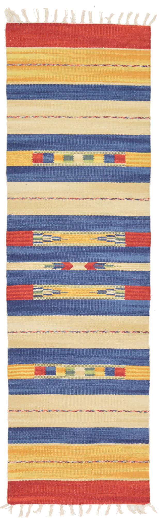 2' x 6' 7 Hand Woven Kilim Dhurrie Runner Rug