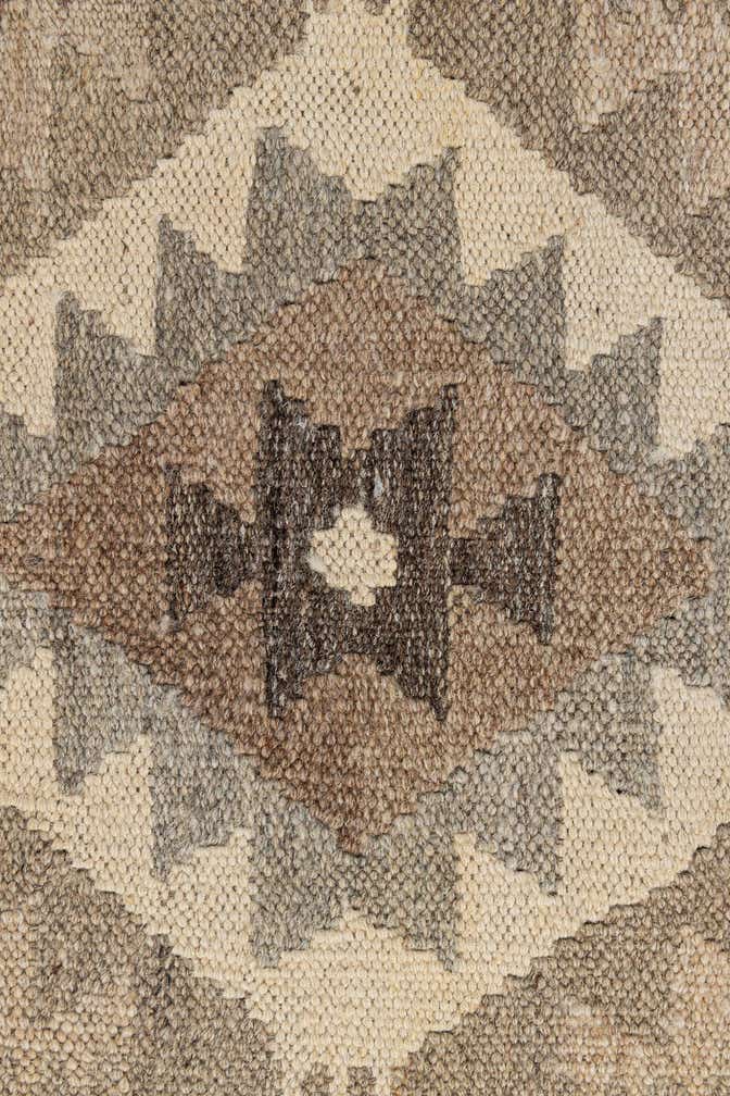 2' 8 x 9' 9 Hand Woven Kilim Maymana Wool Runner Rug