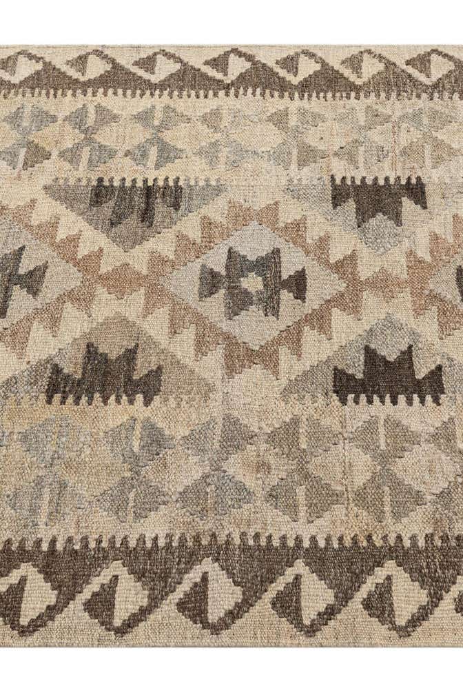 2' 10 x 9' 8 Hand Woven Kilim Maymana Wool Runner Rug