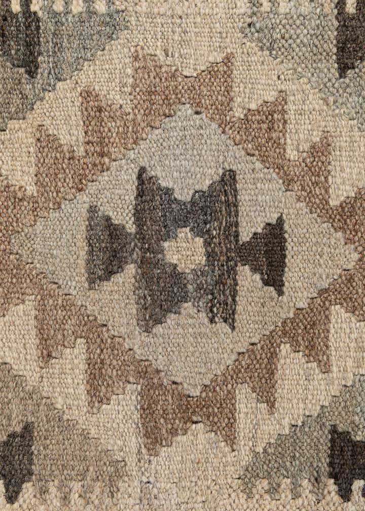 2' 10 x 9' 8 Hand Woven Kilim Maymana Wool Runner Rug