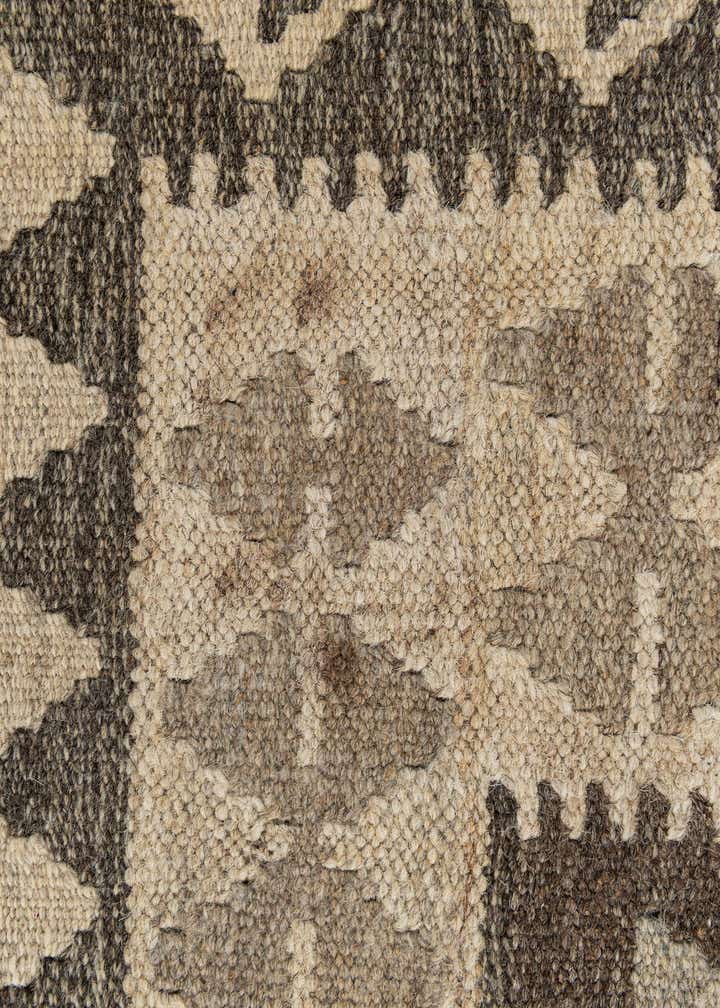 2' 10 x 9' 8 Hand Woven Kilim Maymana Wool Runner Rug