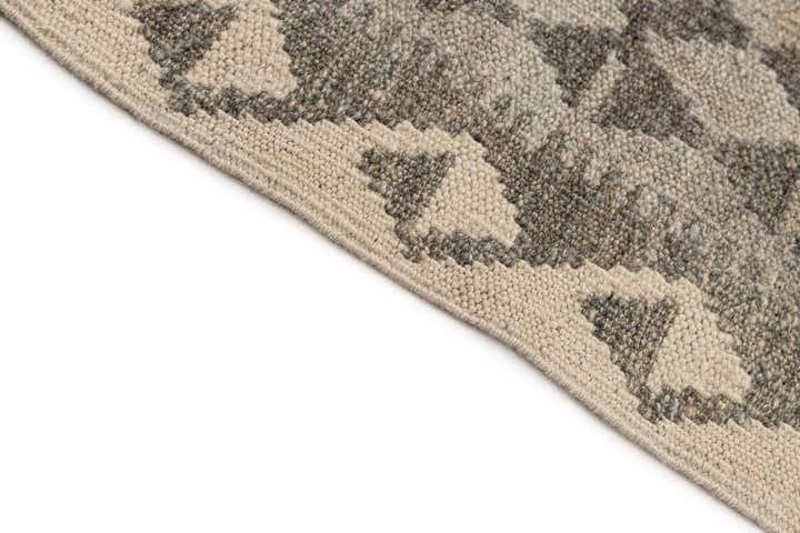 2' 9 x 9' 9 Hand Woven Kilim Maymana Wool Runner Rug