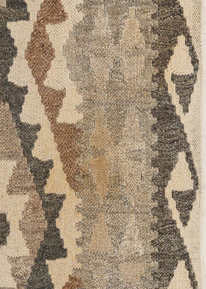 2' 9 x 9' 7 Hand Woven Kilim Maymana Wool Runner Rug