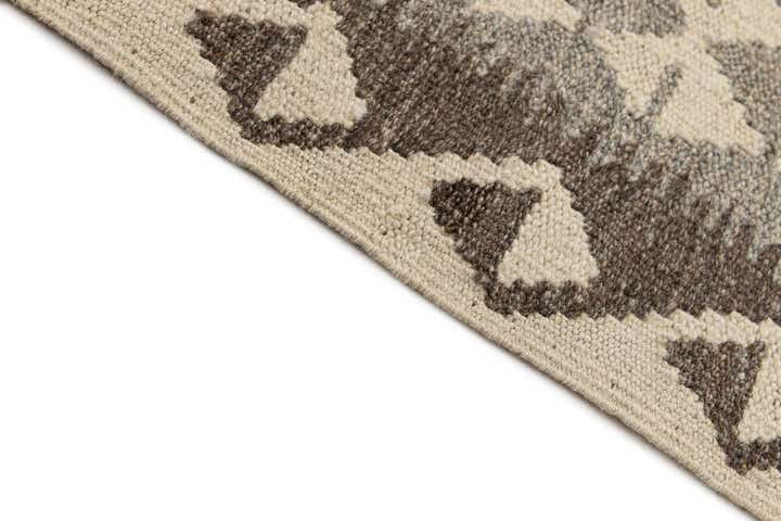 2' 6 x 9' 6 Hand Woven Kilim Maymana Wool Runner Rug