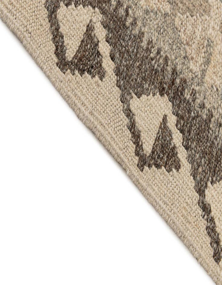 Detail image of 2' 9 x 9' 7  Hand Woven Kilim Maymana Wool Runner Rug