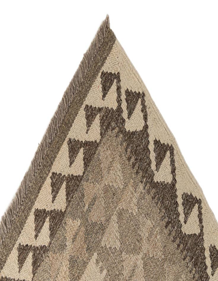 Detail image of 2' 9 x 9' 7  Hand Woven Kilim Maymana Wool Runner Rug