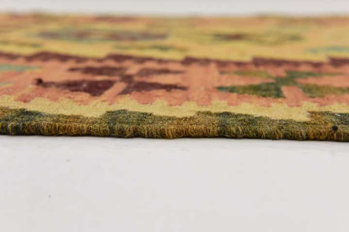 2' 7 x 9' 9 Hand Woven Kilim Maymana Wool Runner Rug