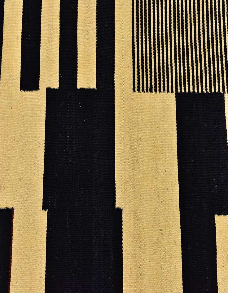 Detail image of 2' 8 x 8' 2  Hand Woven Kilim Modern Wool Runner Rug