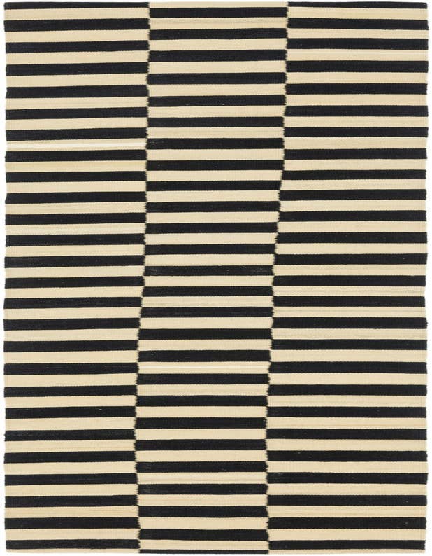 Detail image of 2' 9 x 9' 9 Hand Woven Kilim Modern Wool Runner Rug