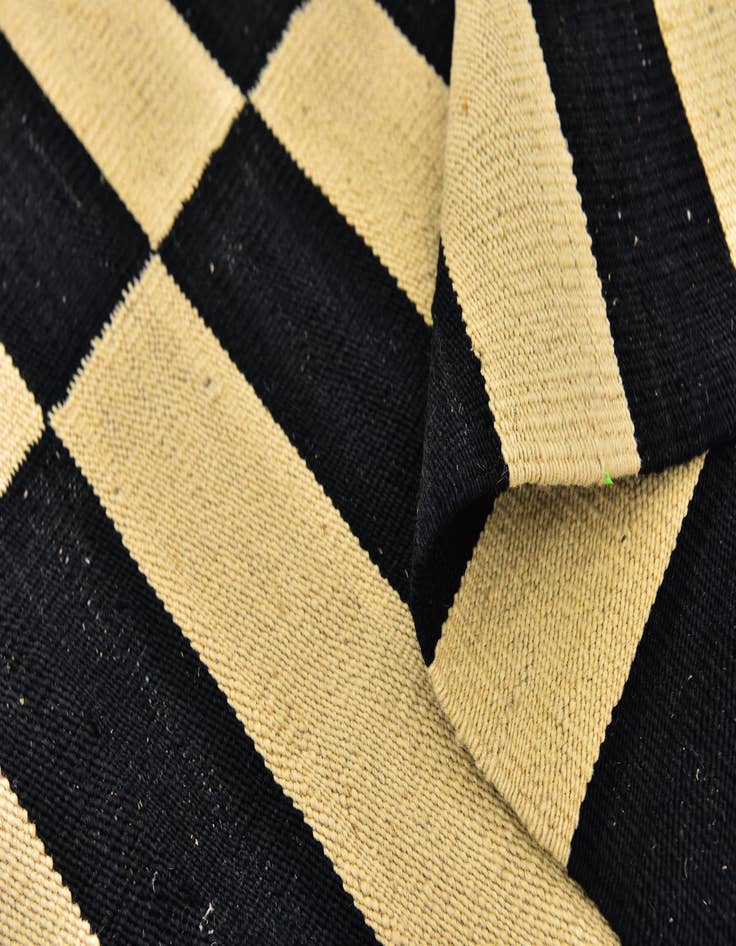 Detail image of 2' 10 x 9' 10  Hand Woven Kilim Modern Wool Runner Rug