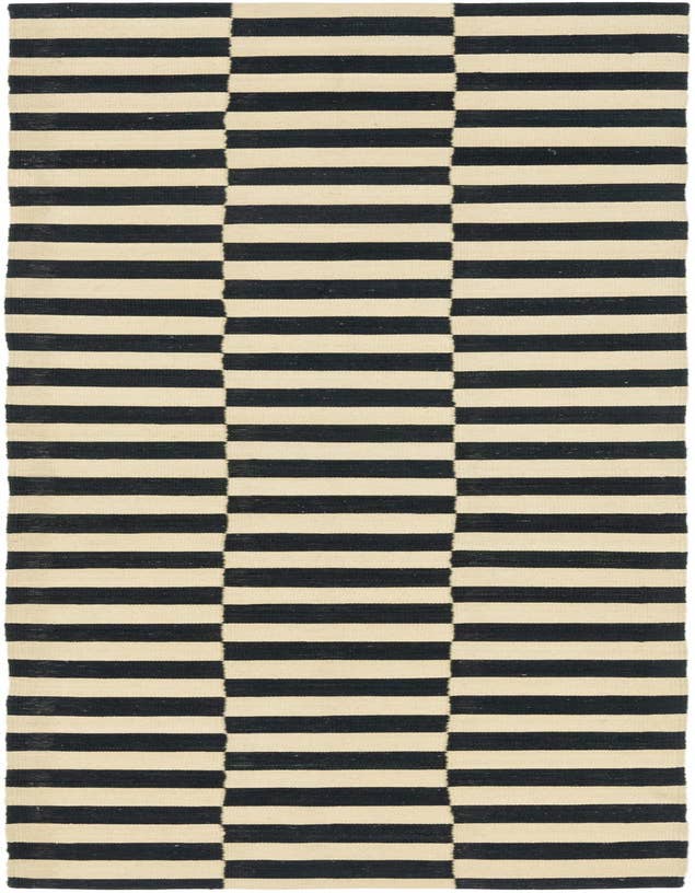 Detail image of 2' 10 x 9' 10 Hand Woven Kilim Modern Wool Runner Rug