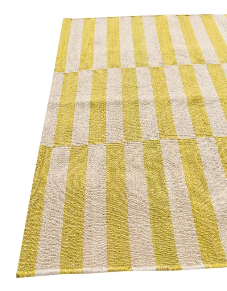 Detail image of 2' 6 x 7' 9  Hand Woven Kilim Modern Wool Runner Rug