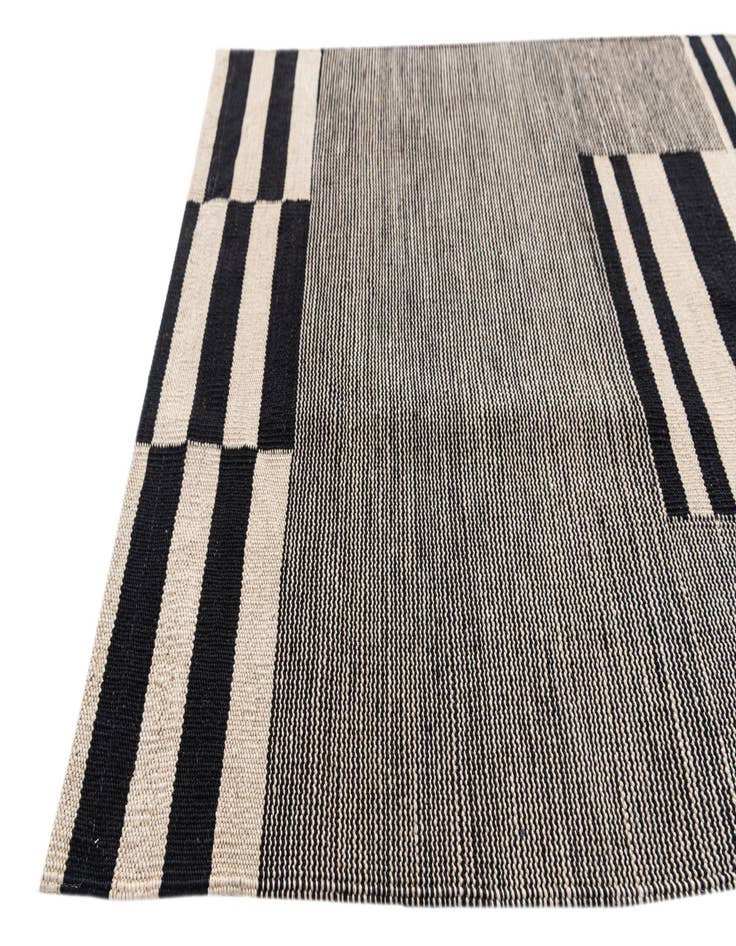 Detail image of 2' 8 x 13' 4 Hand Woven Kilim Modern Wool Runner Rug