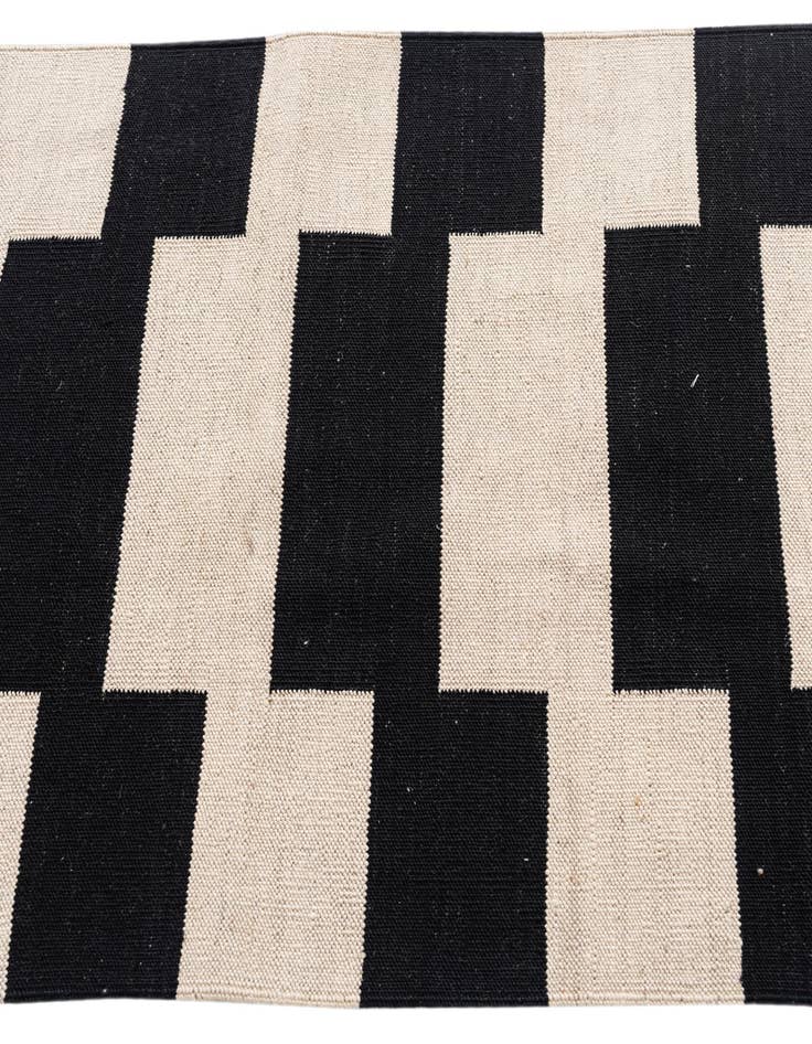 Detail image of 2' 8 x 13' 4 Hand Woven Kilim Modern Wool Runner Rug