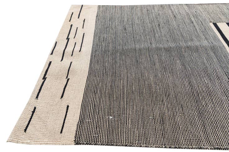 Detail image of 2' 7 x 13' 4 Hand Woven Kilim Modern Wool Runner Rug