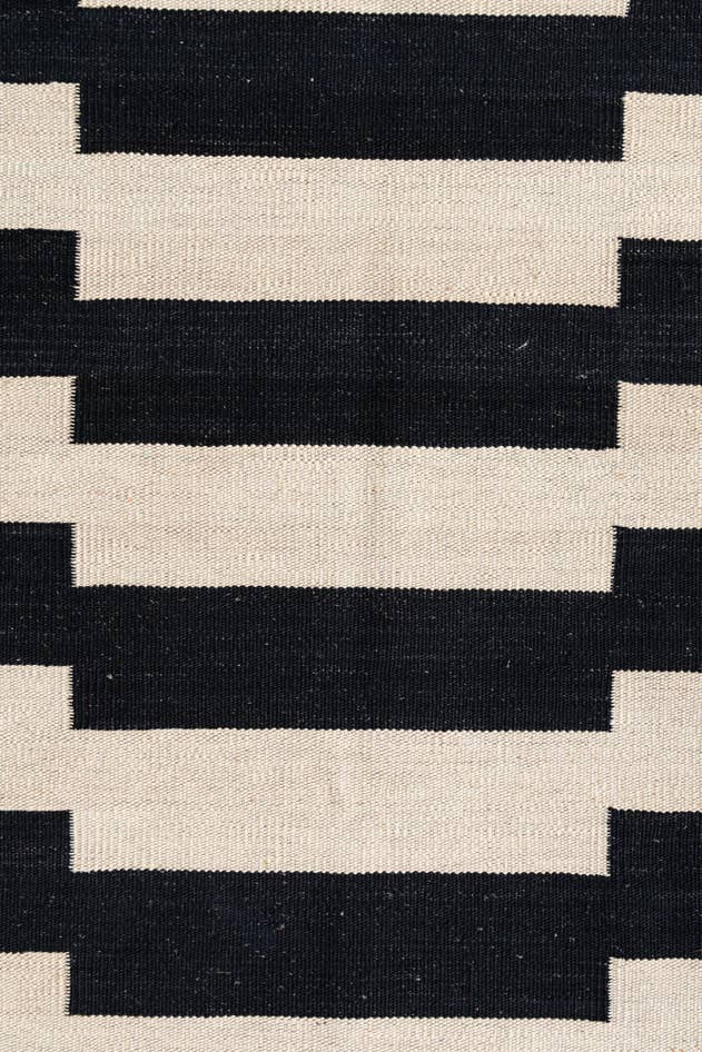 Detail image of 2' 7 x 13' 4 Hand Woven Kilim Modern Wool Runner Rug