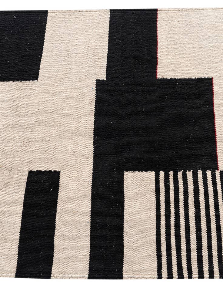 Detail image of 2' 9 x 9' 7  Hand Woven Kilim Modern Wool Runner Rug