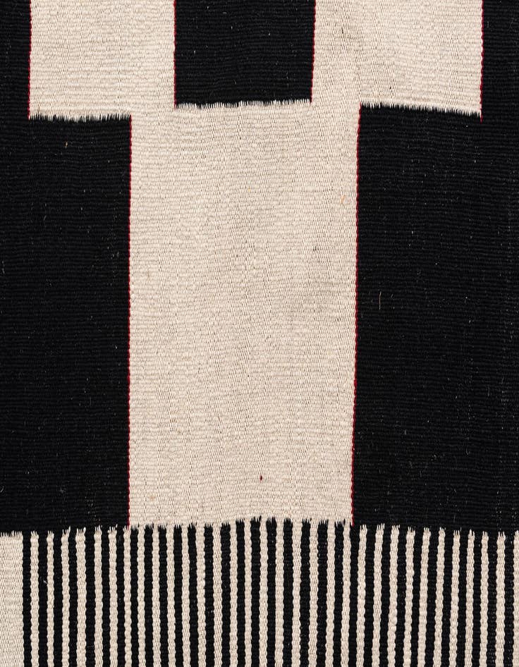 Detail image of 2' 9 x 9' 7  Hand Woven Kilim Modern Wool Runner Rug