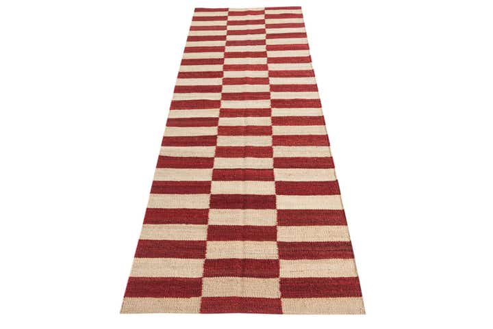 2' 6 x 7' 6 Hand Woven Kilim Modern Wool Runner Rug