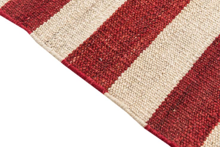 Detail image of 2' 6 x 7' 6 Hand Woven Kilim Modern Wool Runner Rug
