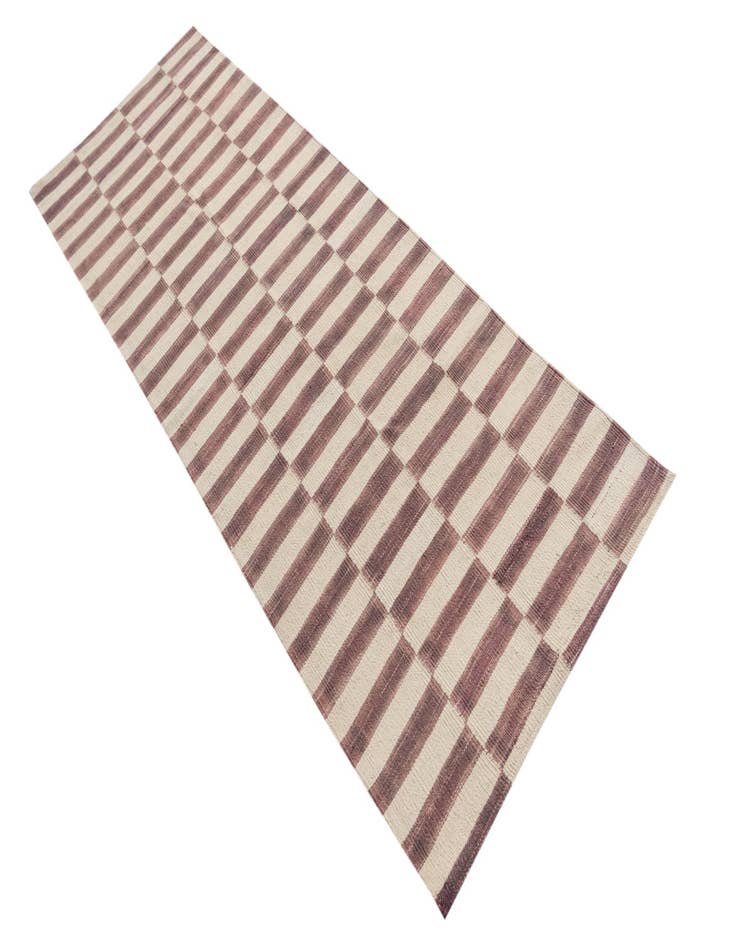 Detail image of 2' 6 x 7' 1  Hand Woven Kilim Modern Wool Runner Rug