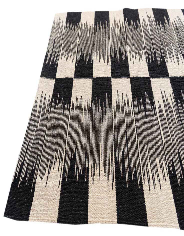 Detail image of 2' 8 x 9' 3  Hand Woven Kilim Modern Wool Runner Rug