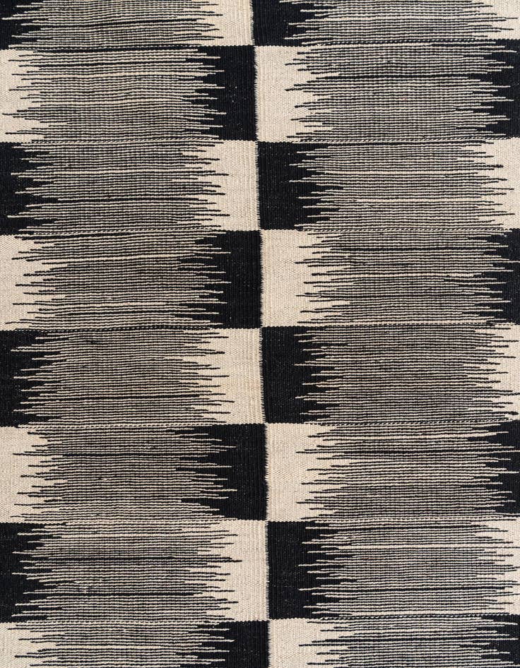 Detail image of 2' 6 x 8' 5  Hand Woven Kilim Modern Wool Runner Rug