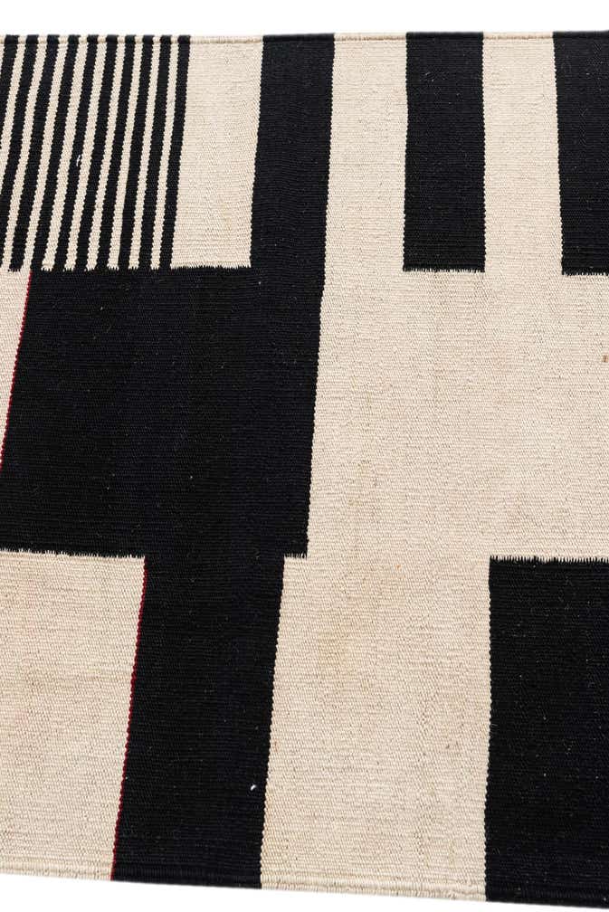2' 9 x 9' 8 Hand Woven Kilim Modern Wool Runner Rug